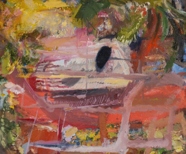 Stephanie Eather You should do one of our caravan, 2025 Oil on recycled merino wool 76 x 92cm