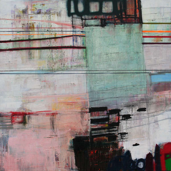 Morten Lassen Metamorphosis B, 2016 Oil and spray on canvas 150 x 150cm