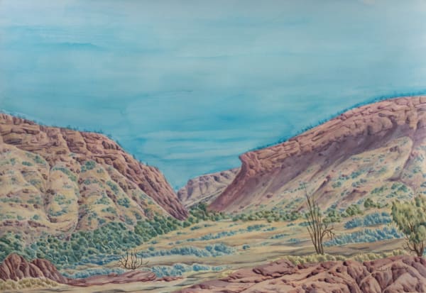 Kumantji (Hubert) Pareroultja Ntaripe, Cat no. 7-23, 2023 Watercolour on paper 71 x 101cm