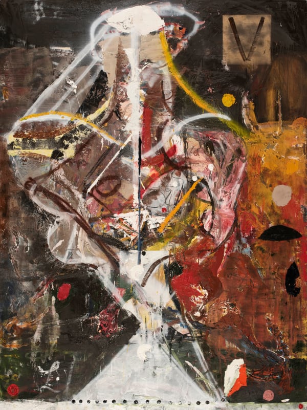 James Drinkwater White Gulls into Black , 2018 Oil on Canvas 240 x 180cm (canvas size)