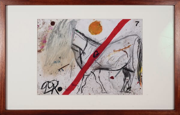 James Drinkwater Wally Bentley backs a Winner, 2020 Mixed media on paper F. 58.5 x 93cm