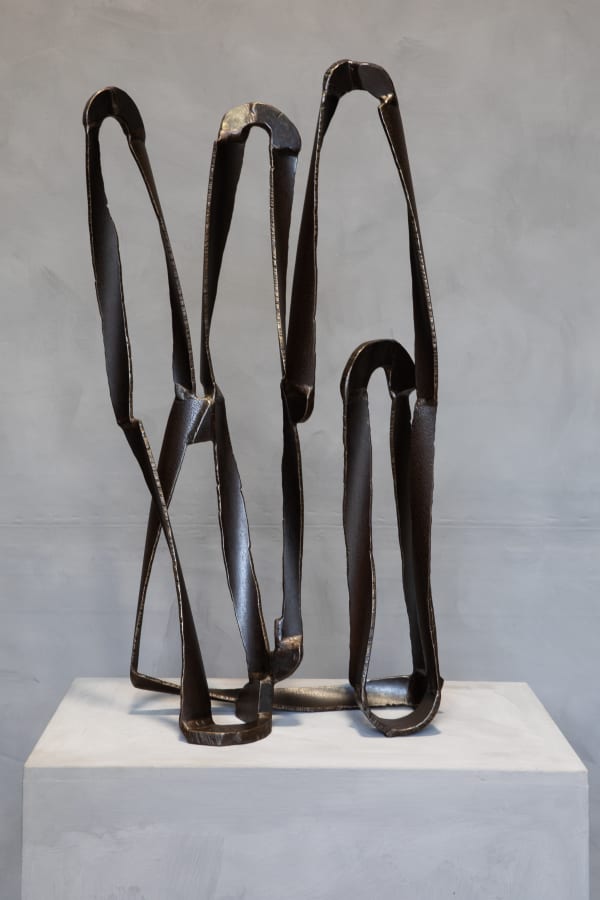 James Rogers Loopside Down, 2020 Waxed mild steel 83 x 44 x 25cm