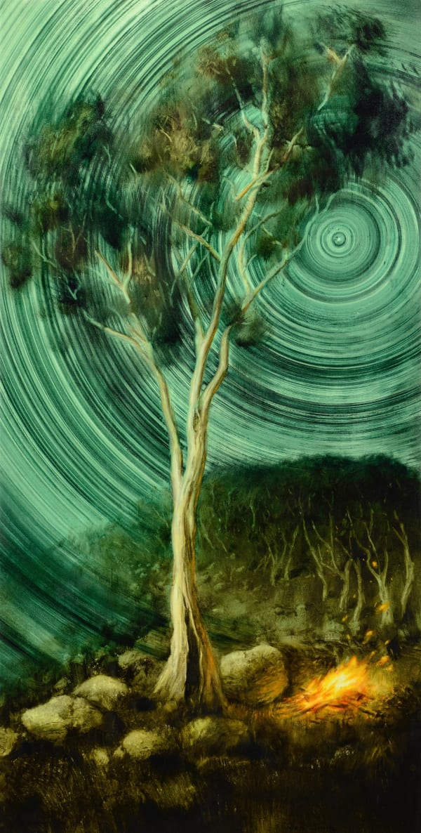 Ben Smith Emberdance, 2024 Oil on canvas 107 x 53cm