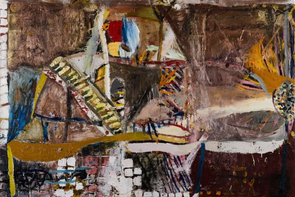 James Drinkwater Bathroom, Long Island, 2023 oil on linen 122 x 183cm