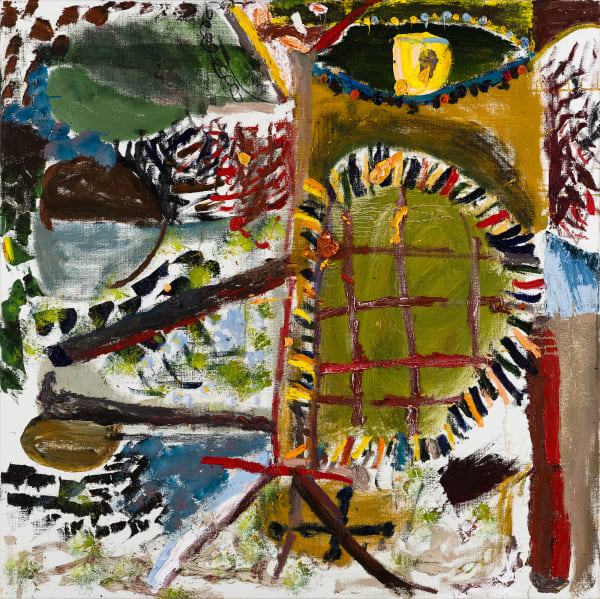 James Drinkwater NY harbour, from Dumbo 2, 2023 Oil on linen 112 x 112cm