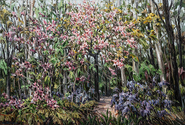 Jun Chen Path in the Bush 2 , 2022 Oil on Canvas 136 x 200cm