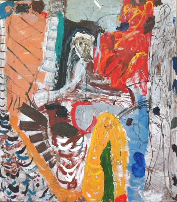 James Drinkwater Slow morning at the Regina , 2016 Mixed media on board 140 x 120cm