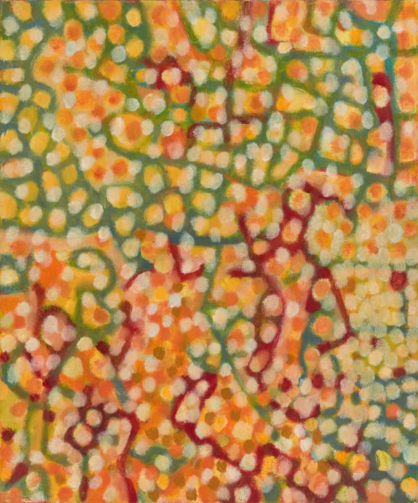 Tony Mighell Diffund 3 , 2022 Oil on canvas board 45 x 37cm