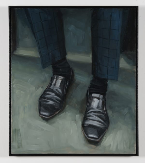 Marie Mansfield The Commute, 2021 Oil on Board 70 x 60cm