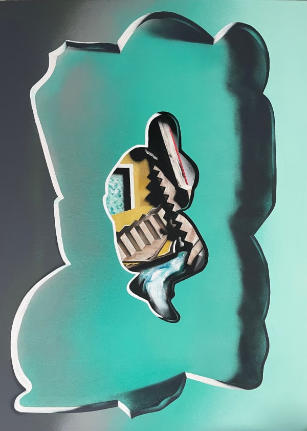 Matt Coyle Shadow 1, 2025 Acrylic and enamel on canvas 96 x 70cm