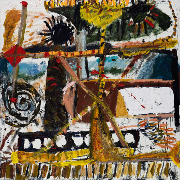 James Drinkwater NY Harbour from Dumbo 1, 2023 Oil on linen 112 x 112cm