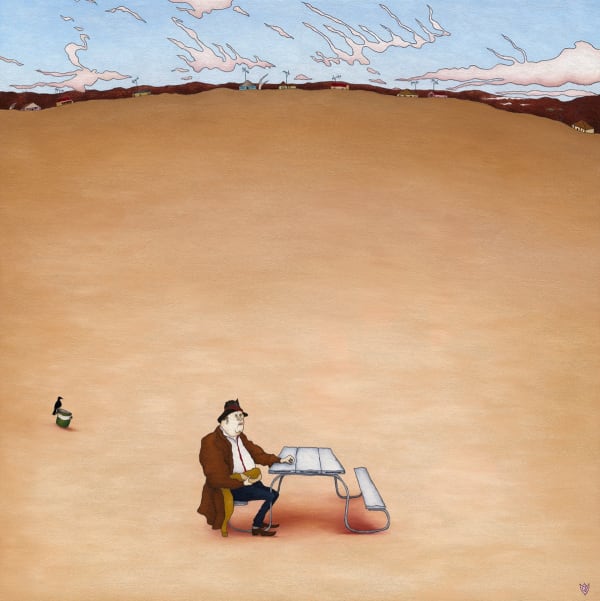 Caroline Zilinsky Wilyakali Wonderer, 2022 Oil on Linen 122 x 122cm