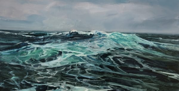 Nicholas Blowers Ocean study I, 2022 Oil on canvas 28 x 50cm
