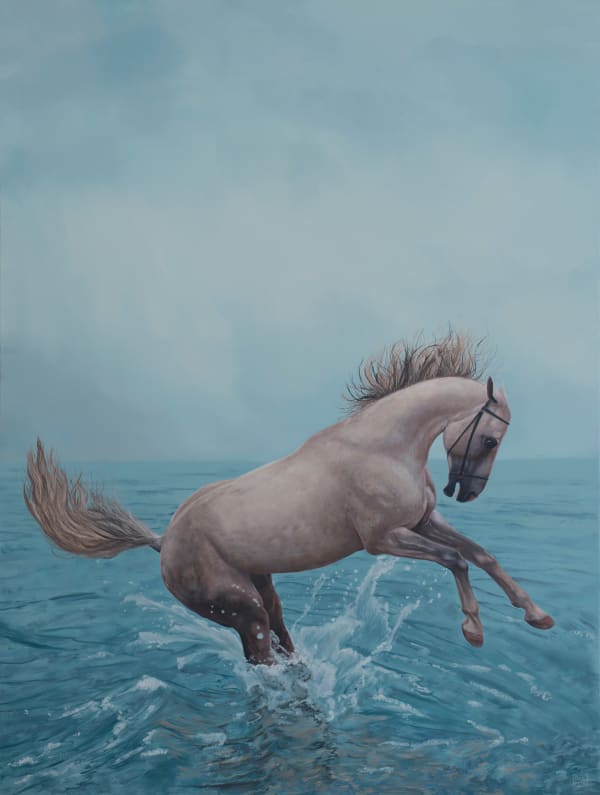 Jonathan Dalton A Vaudevillian Farce, 2016 Oil on Board 91 x 120cm