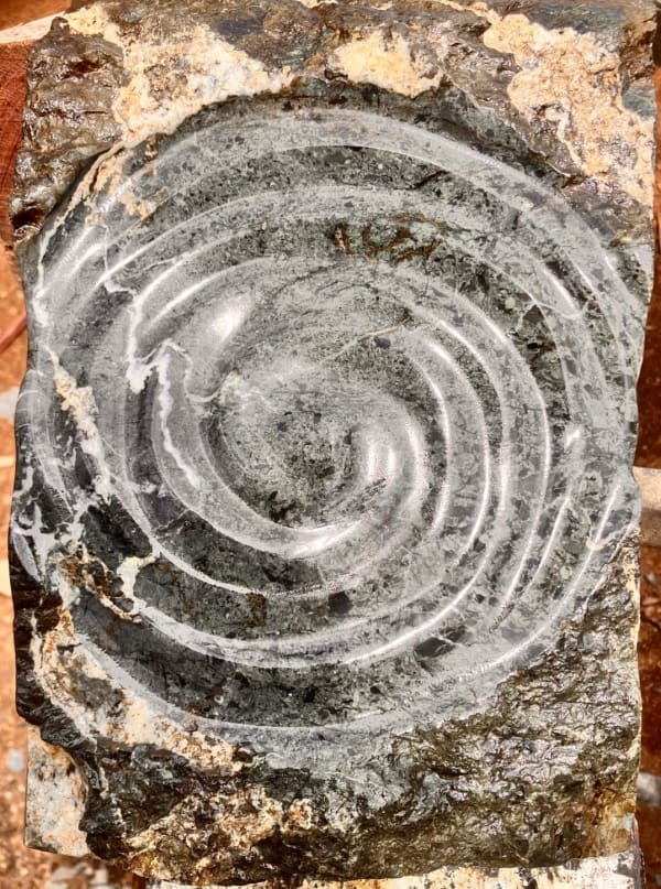 Anton Forde Rua / Two, 2025 Waiheke Obsidian and Greywacke 30 x 20cm