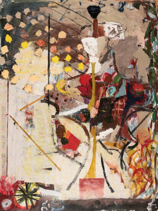 James Drinkwater Looking for Urchins and Louis Ferrari , 2018 Oil on Canvas 240 x 180cm canvas size