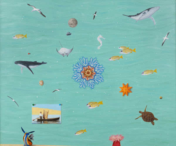 Andrew Sullivan Upon the sea of tranquility, 2022 Oil on canvas 62 x 65cm