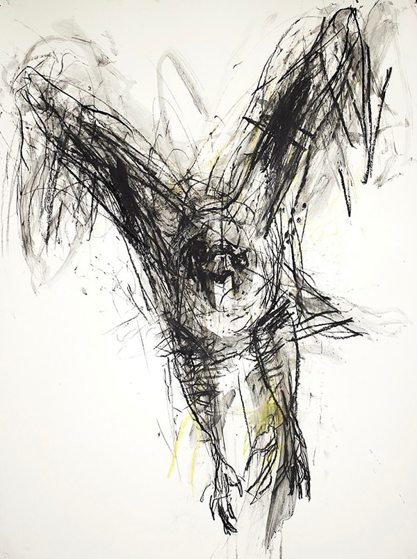 Jody Graham Hunter, 2024 Charcoal and ink on paper 76cm x 56cm
