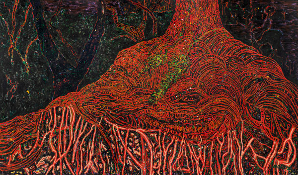 Suzanne Archer Underflow, 2022 Oil on canvas 213 x 366cm