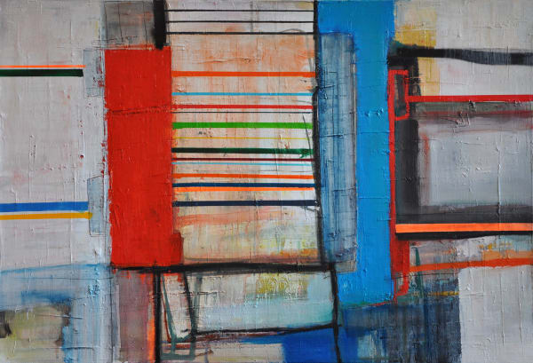 Morten Lassen Interaktion H, 2012 Oil on Linen 92 x 138cm