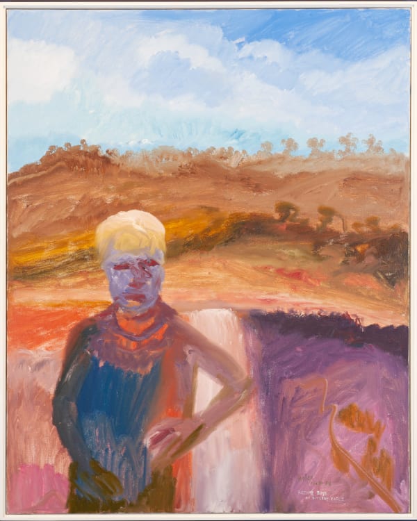 Sidney Nolan Arthur Boyd at Fitzroy Falls, 1988 Oil on linen F. 156 x 125cm