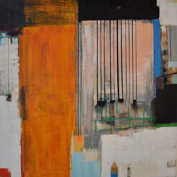 Morten Lassen Interaktion C, 2012 Oil on Linen 150 x 150cm