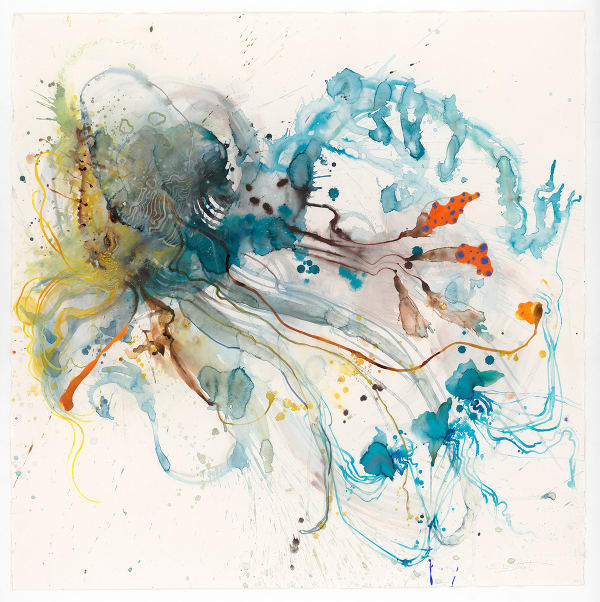 Dee Smart Siren 16, 2024 Gouache on Arches paper 125 x 125cm, framed