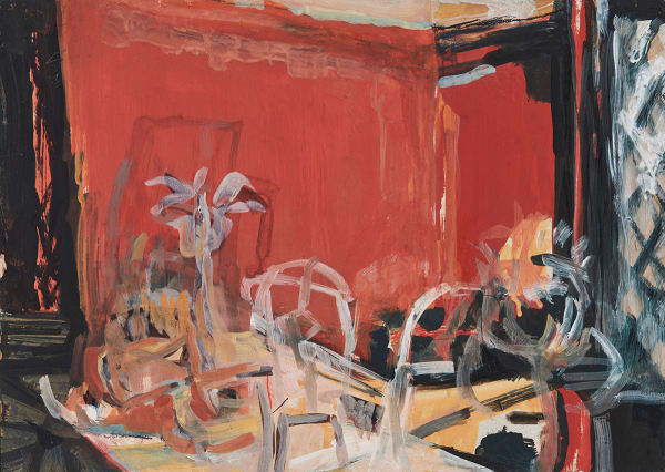 Renata Pari-Lewis Completely Made Up, 2023 Acrylic and gouache on board, framed 33 x 46.5cm