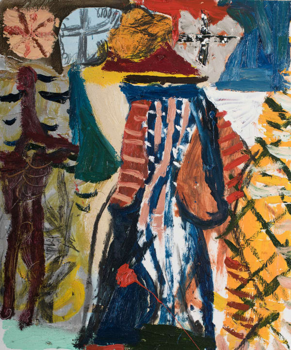 James Drinkwater He created an empire with bucket and spade, 2016 Mixed media on board 60 x 50cm