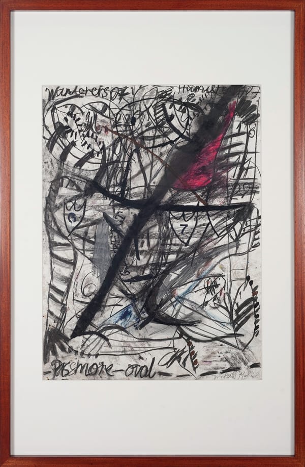 James Drinkwater The Grand Final, 2020 Mixed media on paper F. 121 x 78cm