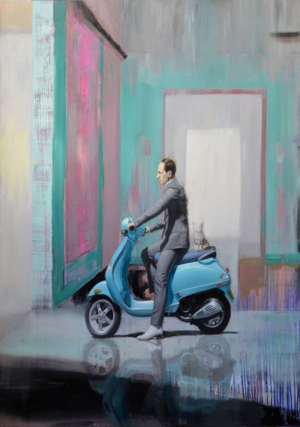 Ben Smith Threshold , 2016 Oil on Board 122 x9 0cm