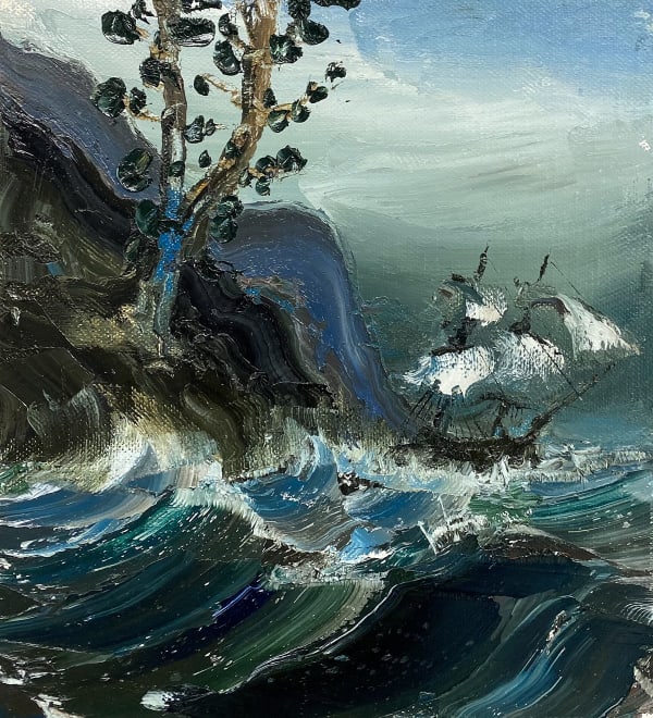 Paul Ryan The Squall, 2021 Oil on Linen 57 x 51cm