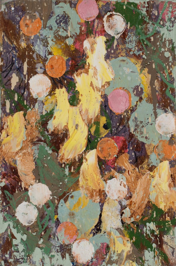 Brett McMahon Night Blooms, 2026 Oil on gessoed panel 30 x 20cm