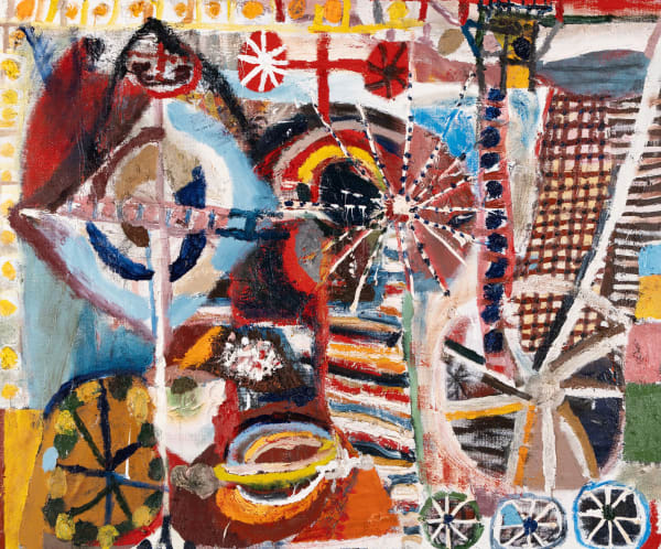 James Drinkwater Deep into Lago di Vico 1, 2023 - 2025 Oil on linen 100 x 120cm