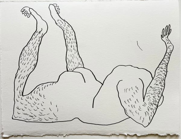 Caroline Zilinsky Original Sin VII, 2022 Pencil on Canson Card paper 12 x18cm framed 32 x 40cm