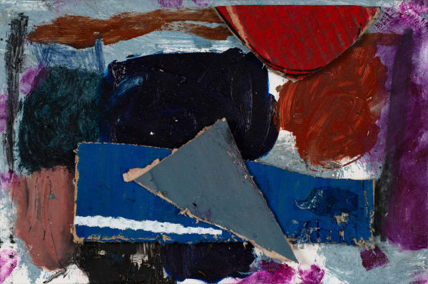 James Drinkwater Le Panel (After Schwitters), 2026 Mixed media on gessoed panel 20 x 30cm