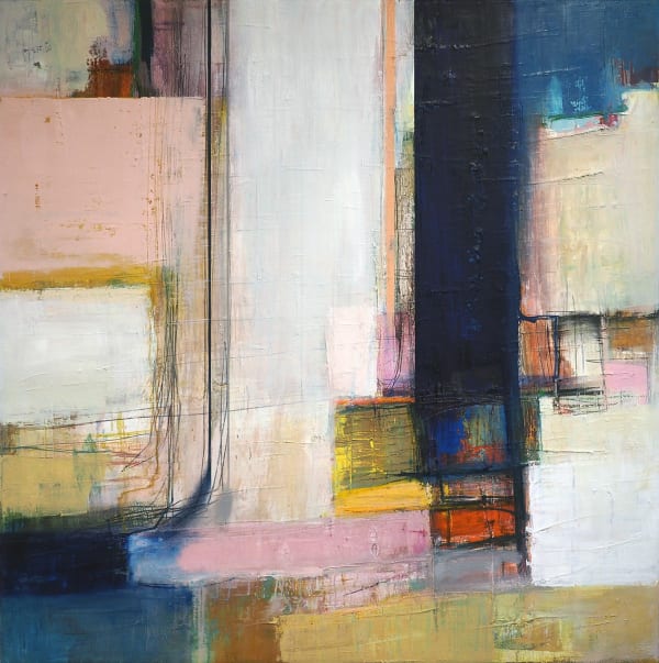 Morten Lassen Beyond words k (2), 2023 Oil and spray on canvas 120 x 120 cm