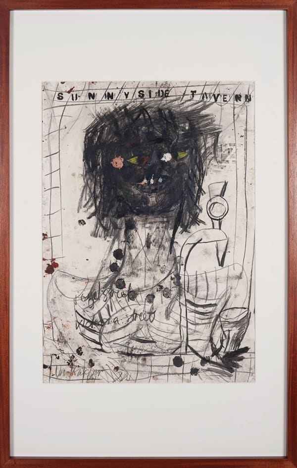 James Drinkwater That's Your Last One Willie (Study), 2020 Mixed media on paper F. 125 x 78cm