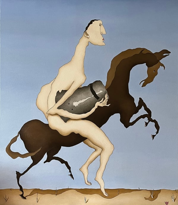 Caroline Zilinsky Barren Land, 2022 Oil on Linen 112 x 98cm