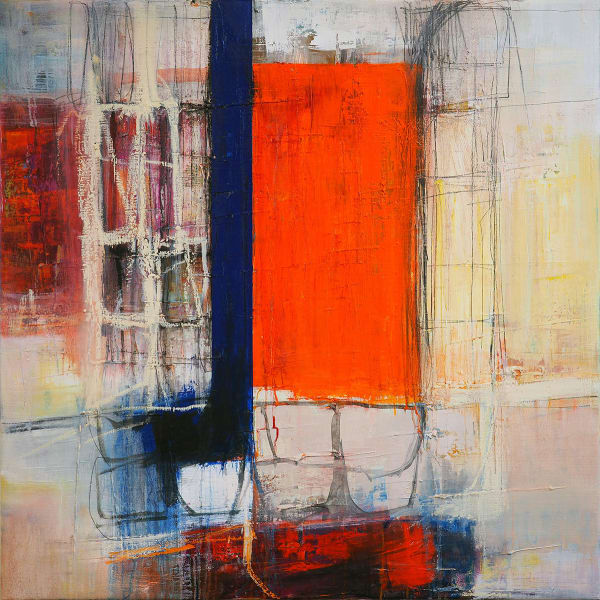 Morten Lassen Poem N (43), 2023 Oil on linen 90 x 90cm