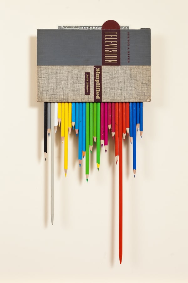 James Powditch Broadcast News, 2023 Mixed media 40 x 60cm