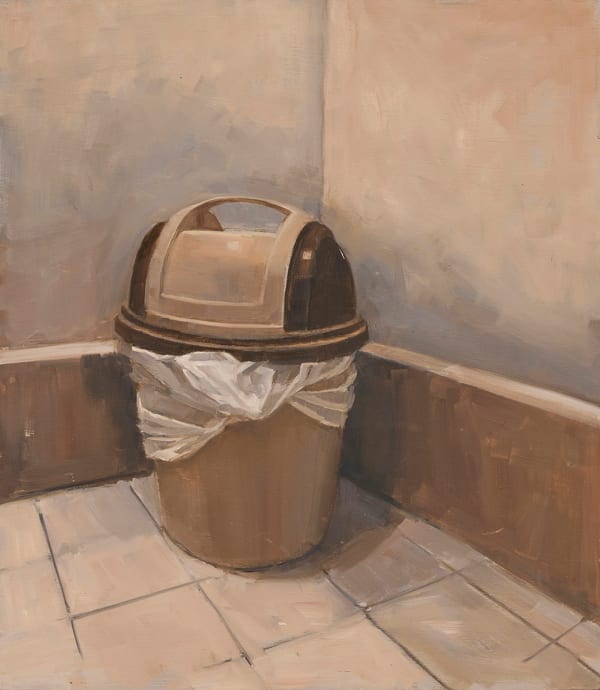 Marie Mansfield The Last Motel in Town, Tidy , 2022 Oil on Board 40 x 35cm