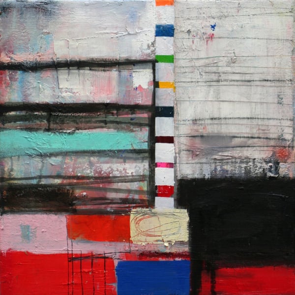 Morten Lassen Transparent N , 2014 Oil and spray on canvas 40 x 40cm