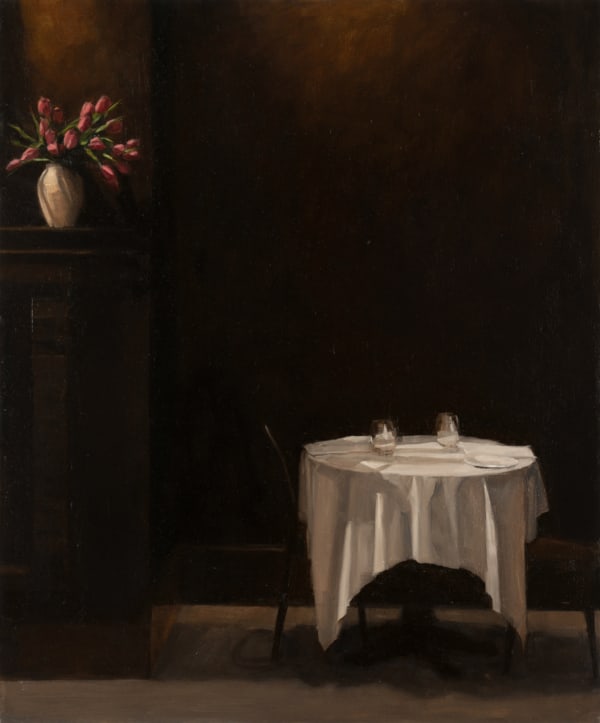 Marie Mansfield Quiet corner, 2023 Oil on board 60 x 50cm
