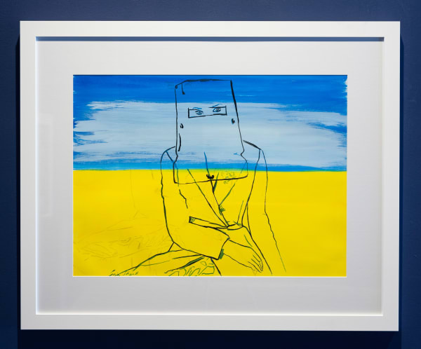 Gria Shead Kate Kelly Rides Again, 2020 Acrylic and ink on paper 80.5 x 99cm