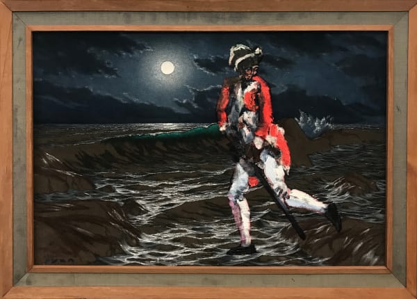 Paul Ryan Full Moon Colonial , 2017 Oil on found object 66 x 94cm