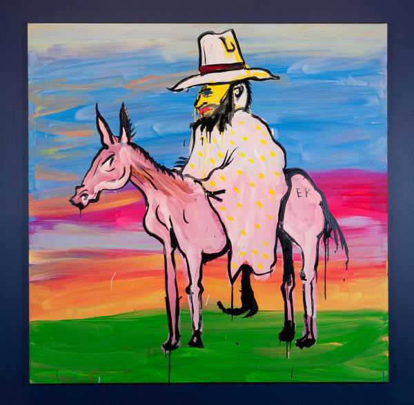 Adam Cullen Kelly on His Horse, 2009 Acrylic on canvas 183 x 183cm