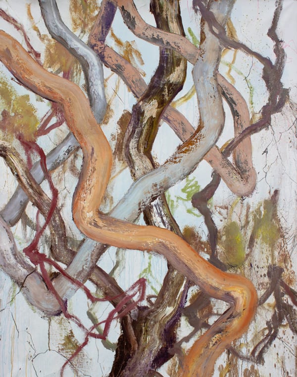 Brett McMahon Tree Study 5, 2025 Oil, acrylic and pencil on linen 190 x 146cm