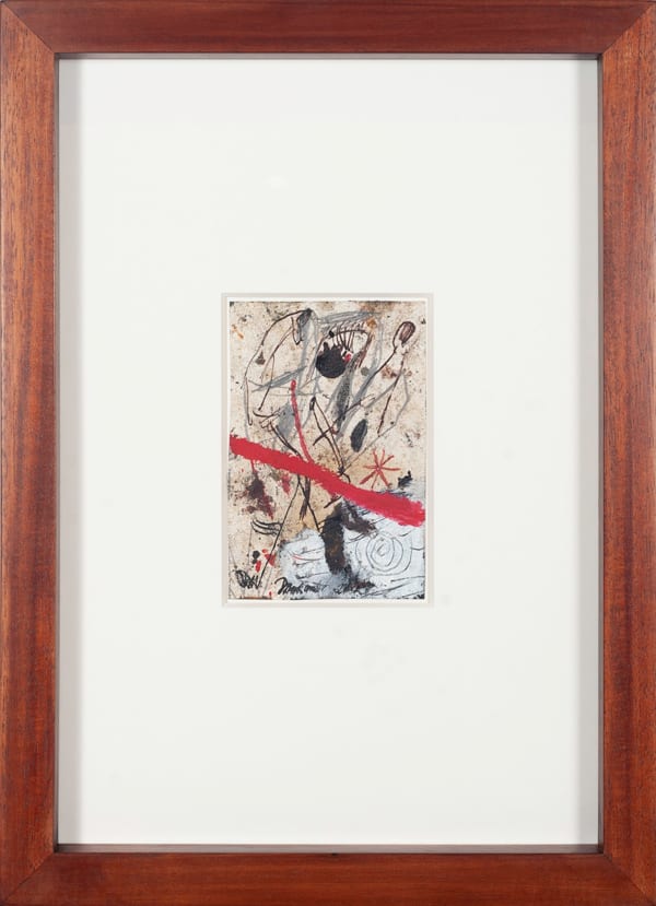 James Drinkwater Willie Drops Him in the 1st Round, 2020 Mixed Media F. 30.5 x 42.5cm