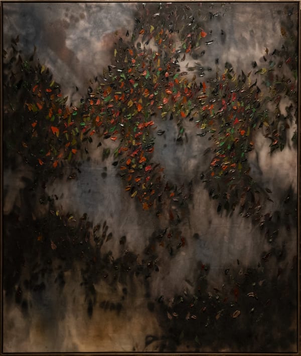 Christopher Horder Shadow Lands, 2023 Watercolour, acrylic, ink and oil on canvas 191 x 160cm